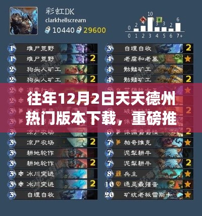 往年12月2日天天德州热门版本下载攻略,成为德州扑克高手的必备指南