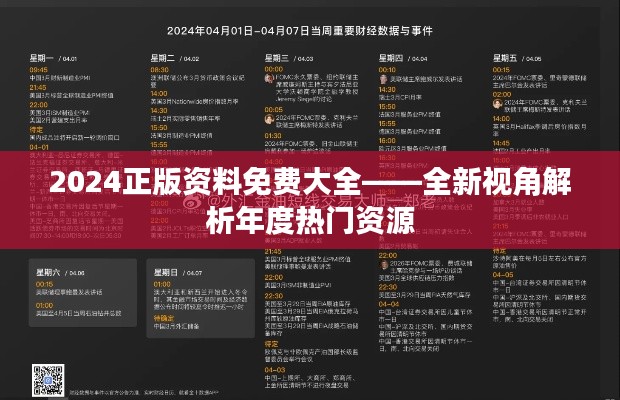 2024正版资料免费大全——全新视角解析年度热门资源