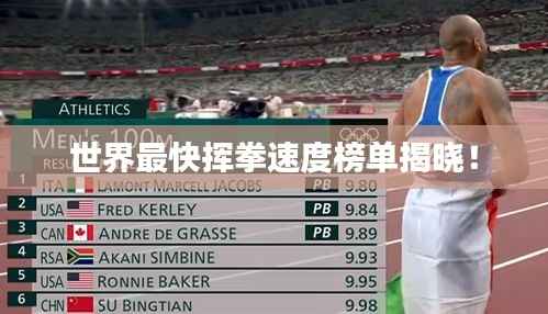 世界最快挥拳速度榜单揭晓!